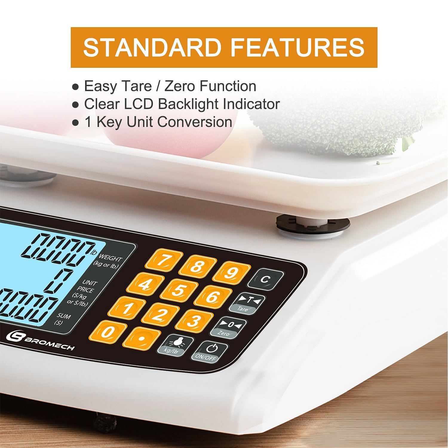 Rechargeable Food Scale - 66lbs Capacity, Price Computing - Seafood Markets,  in 2023